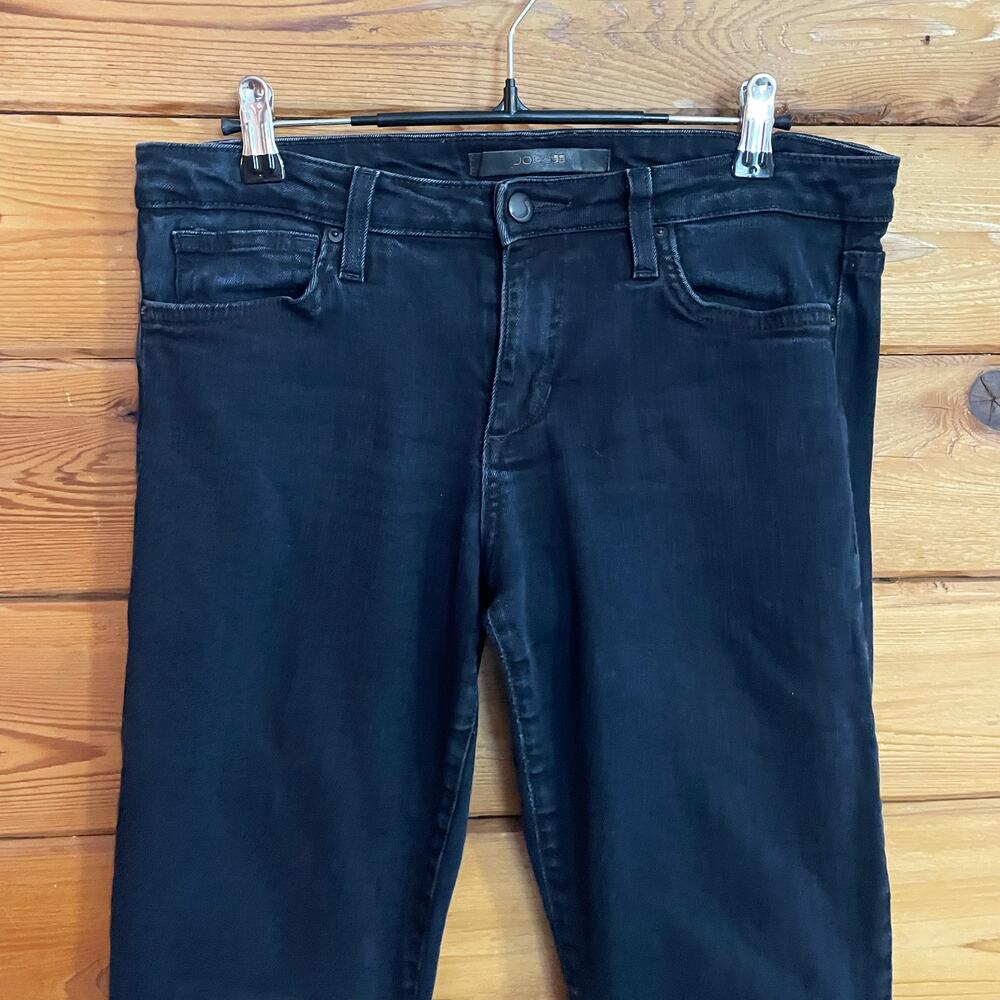 Joe's Jeans Corah Black Quilted Leather Knee Panel The Skinny Leg Jeans Size 29 - Picture 6 of 10